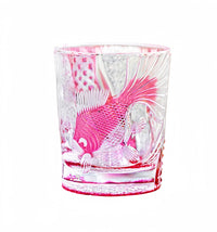 Edo Kiriko Handcrafted Koi Whiskey Glass