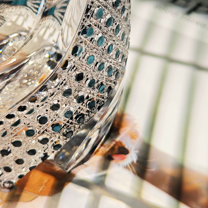 Edo Kiriko "Flying Fish" Crystal Whiskey Glass