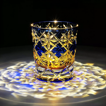 Edo Kiriko "Stardust" Whiskey Glass