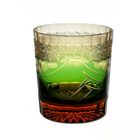 Edo Kiriko "Mount Fuji" Whiskeyl Glass