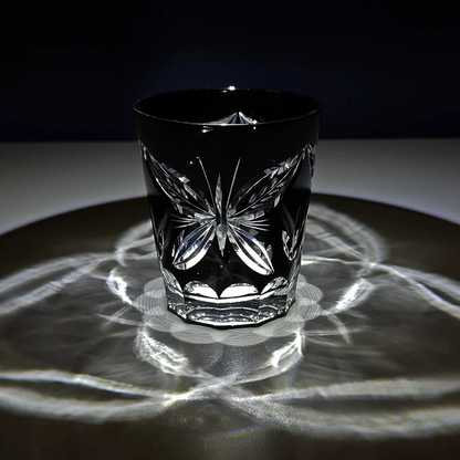 Edo Kiriko "Ink Butterfly" Whiskey Glass