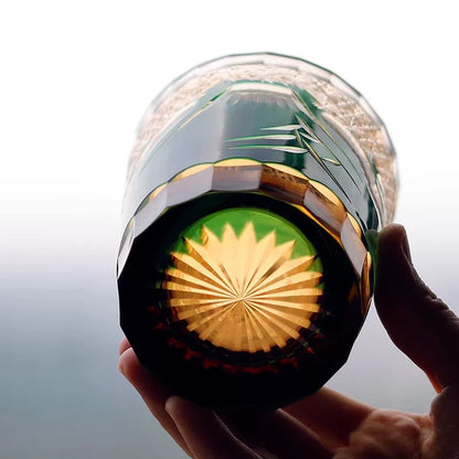 Edo Kiriko "Mount Fuji" Whiskeyl Glass