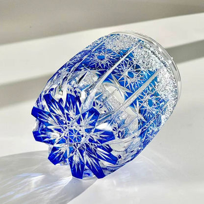 Edo Kiriko "Starry Ocean" Whiskey Glass