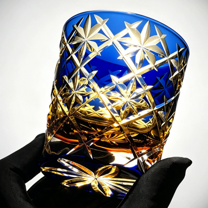 Edo Kiriko "Stardust" Whiskey Glass